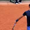 Exclusif - Nicole Scherzinger dans les tribunes de Roland Garros pour le match de son compagnon Grigor Dimitrov contre Viktor Troicki à Paris le 23 mai 2016.