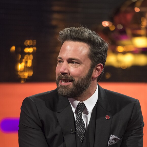 Ben Affleck lors de l'enregistrement du Graham Norton Show à Londres le 3 novembre 2016 (diffusion le lendemain). L'acteur et réalisateur américain y a révélé que son fils Samuel a joué avec le prince George et la princesse Charlotte de Cambridge, les enfants du prince William et de Kate Middleton.