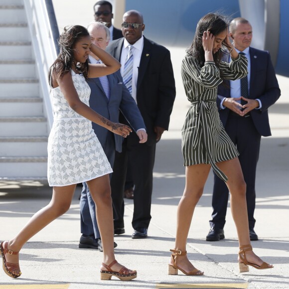 Sasha et Malia Obama à Madrid, le 29 juin 2016.