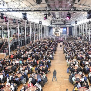 Illustration - Winamax Poker Tour, le plus grand tournoi de poker gratuit d'Europe à la Grande Halle de la Villette à Paris le 5 novembre 2016. La sixième édition du plus grand championnat de poker de France débute à Paris le week-end du 5/6 novembre : 2 000 joueurs seront réunis sous le toit de la Grande Halle de la Villette pour le coup d'envoi du Winamax Poker Tour, édition 2016/2017 ! © Pierre Perusseau/Bestimage05/11/2016 - Paris
