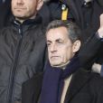 Nicolas Sarkozy assiste à la clôture de la 12ème journée de Ligue 1 qui opposait le Paris Saint Germain au Stade Rennais (victoire 4-0 du PSG), à Paris au Parc des Princes le 6 novembre 2016.