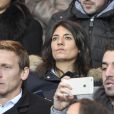 Estelle Denis assiste à la clôture de la 12ème journée de Ligue 1 qui opposait le Paris Saint Germain au Stade Rennais (victoire 4-0 du PSG), à Paris au Parc des Princes le 6 novembre 2016.