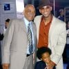 Will Smith avec son père et son fils Trey à Los Angeles le 7 juillet 2004.