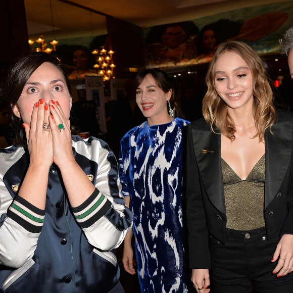 Exclusif - Rebecca Zlotowski, Amira Casar, Lily-Rose Depp et Emmanuel Salinger - Avant-première du film "Planetarium" au Grand Rex à Paris, France, le 08 novembre 2016. © Veeren/Bestimage