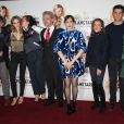 Emmanuel Salinger, Lily-Rose Depp, Rebecca Zlotowski, Amira Casar, Louis Garrel lors de la première de Planétarium au Grand Rex à Paris, le 8 novembre 2016.