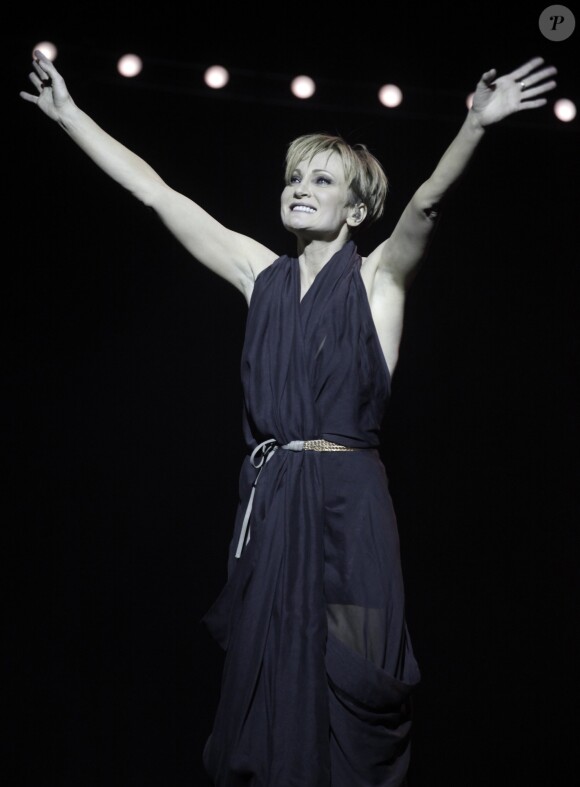 Patricia Kaas en concert a Kiev en Ukraine le 9 decembre 2012.
