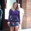 Hilary Duff à la sortie d'un immeuble à New York, le 26 septembre 2016  Actress Hilary Duff is seen stepping out in New York City, New York on September 26, 2016. Missing from the outing was Hilary's new boyfriend Jason Walsh26/09/2016 - New York