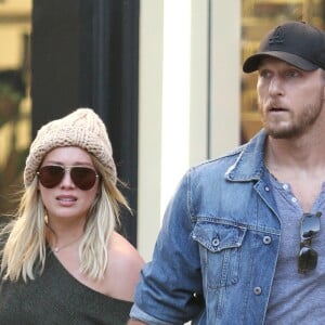 Hilary Duff et son compagnon Jason Walsh font du shopping à Manhattan le 24 septembre 2016. © CPA / Bestimage 24/09/2016 - New York