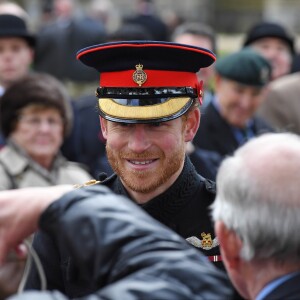 Le prince Harry se joignait à son grand-père le duc d'Edimbourg lors de la cérémonie commémorative du "Field of Remembrance" à l'abbaye de Westminster à Londres, le 10 novembre 2016, en présence de vétérans de guerre.