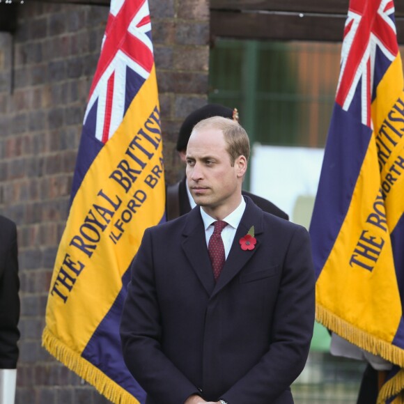 Le prince William prenait part au service commémoratif Fields of Remembrance dans le parc du mémorial de Kensington à Londres, le 10 novembre 2016.