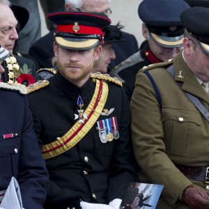 Le prince Harry préside la commémoration de l'Armistice au National memorial Arboretum à Stafford, Royaume Uni, le 11 novembre 2016.