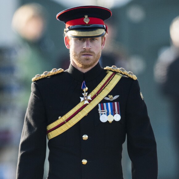 Le prince Harry préside la commémoration de l'Armistice au National memorial Arboretum à Stafford, Royaume Uni, le 11 novembre 2016.