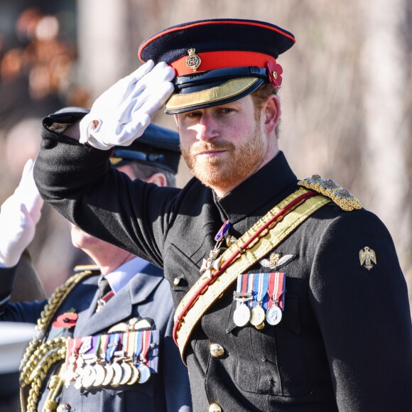 Le prince Harry préside la commémoration de l'Armistice au National memorial Arboretum à Stafford, Royaume Uni, le 11 novembre 2016.
