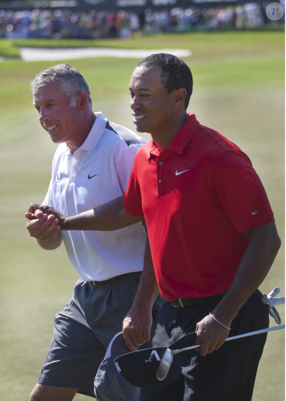 Tiger Woods et Steve Williams à Doral, en Floride, le 13 mars 2011.