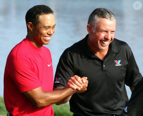 Tiger Woods et Steve Williams à Orlando, le 16 mars 2008