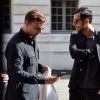 Exclusif - Ricky Martin et son compagnon Jwan Yosef sortent déjeuner au Costes à Paris le 25 juin 2016.