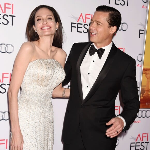 Angelina Jolie et son mari Brad Pitt - Première de "By the Sea" à Los Angeles le 5 novembre 2015 dans le cadre de l'Audi Opening Night Gala.