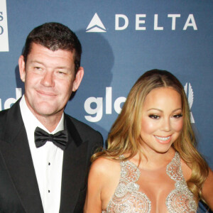 Mariah Carey et son fiancé James Packer à la 27ème soirée annuelle Glaad Media à The Waldorf-Astoria à New York. Les amoureux devraient se dire oui dans le cadre de la télé­réa­lité de la diva, actuel­le­ment en tour­nage. le 14 mai 2016