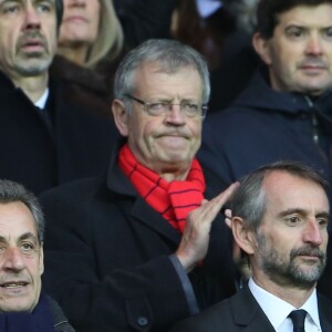 Nicolas Sarkozy - Personnalités au match PSG - Nantes (2-0) au Parc des Princes à Paris le 19 novembre 2016. © Agence / Bestimag