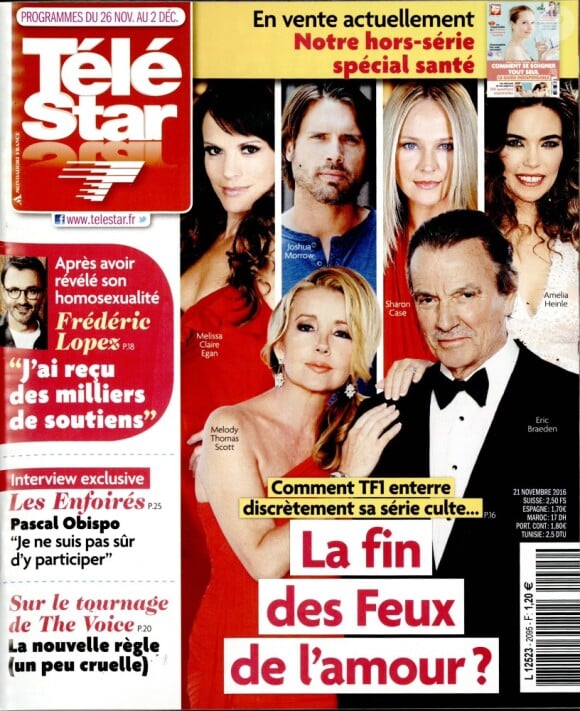 Magazine Télé Star en kiosques le 21 novembre 2016.