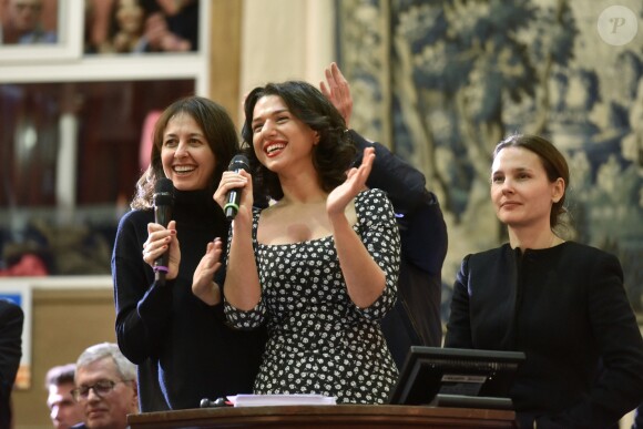 Valérie Bonneton, Kathia Buniatishvili et Virginie Ledoyen - 156ème vente aux enchères des vins des Hospices de Beaune à Beaune le 20 novembre 2016 © Giancarlo Gorassini