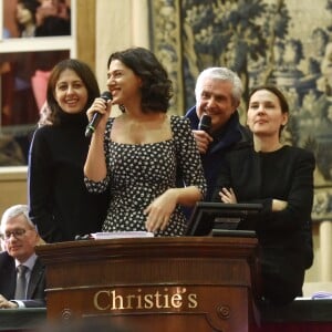 Valérie Bonneton, Kathia Buniatishvili, Claude Lelouch et Virginie Ledoyen - 156ème vente aux enchères des vins des Hospices de Beaune à Beaune le 20 novembre 2016 © Giancarlo Gorassini