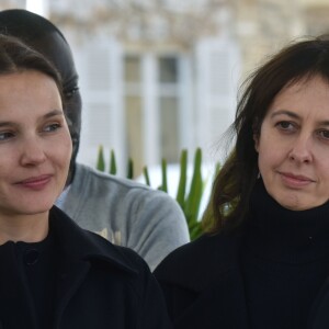 Virginie Ledoyen et Valérie Bonneton - 156ème vente aux enchères des vins des Hospices de Beaune à Beaune le 20 novembre 2016.