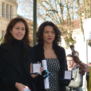 Virginie Ledoyen, Valérie Bonneton, Kathia Buniatishvili - 156ème vente aux enchères des vins des Hospices de Beaune à Beaune le 20 novembre 2016.