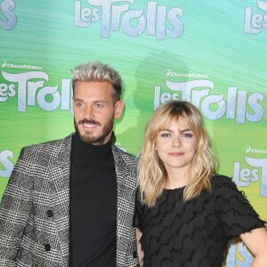 Matt Pokora (M Pokora), Louane Emera - Avant-première de "Les Trolls" au cinéma Le Grand Rex à Paris, le 12 octobre 2016.