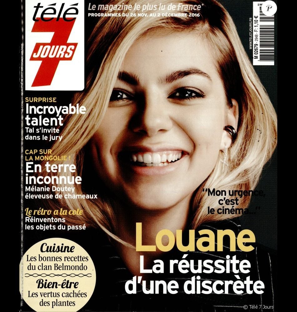 Programme Télé 7 Jours De Ce Soir Couverture du Télé 7 Jours du 21 novembre 2016. - Purepeople