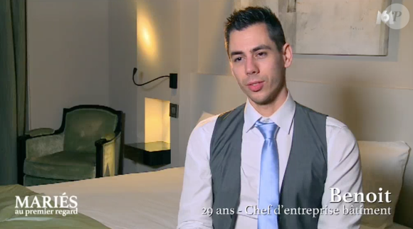 Nathalie et Benoît dans "Mariés au premier regard" sur M6. Novembre 2016.