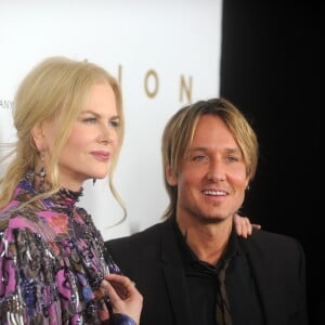 Nicole Kidman et son mari Keith Urban à la première de "Lion" au MOMA à New York le 16 novembre 2016.