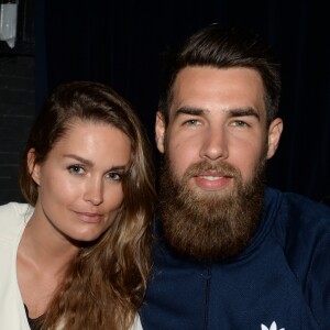 Luka Karabatic et sa compagne Jeny Priez - Soirée Adidas à l'Arc à Paris, le 28 mai 2015.