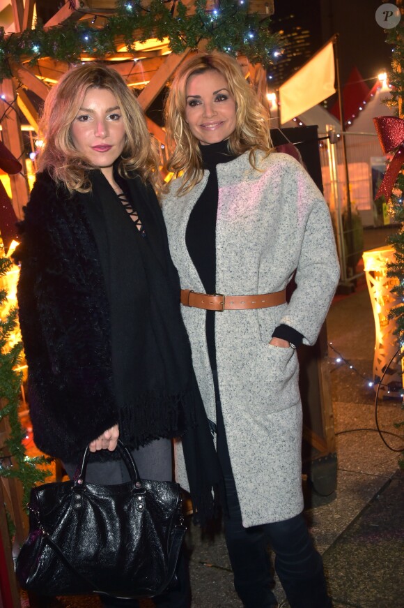 Lola Marois-Bigard et Ingrid Chauvin - Inauguration du marché de Noël de l'Esplanade de La Défense le 24 novembre 2016. © Giancarlo Gorassini/Bestimage