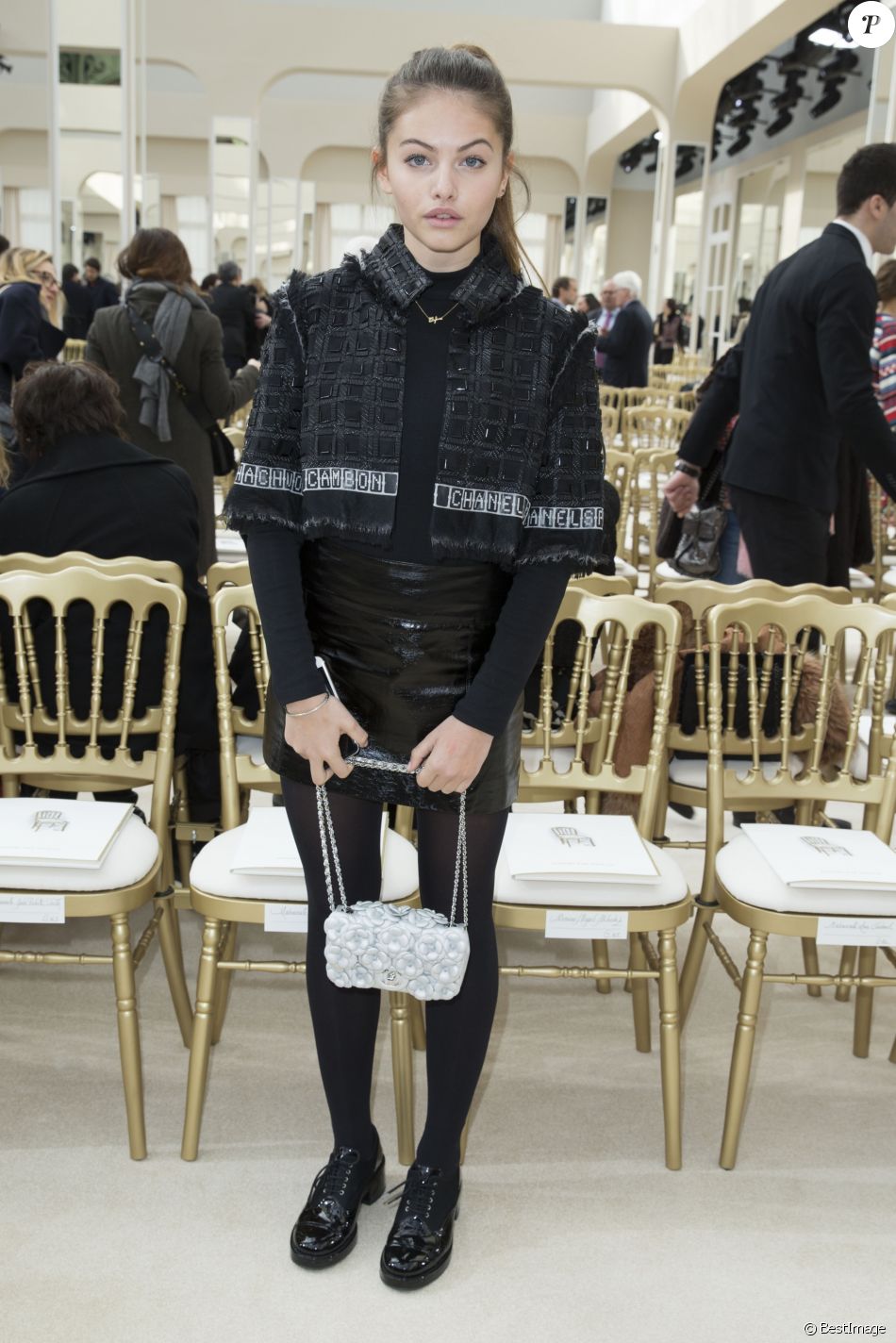 Thylane Blondeau - Défilé de mode Chanel collection prêt-à-porter automne-hiver 2016/2017 au Grand Palais. Paris, le 8 mars 2016. © Olivier Borde/Bestimage