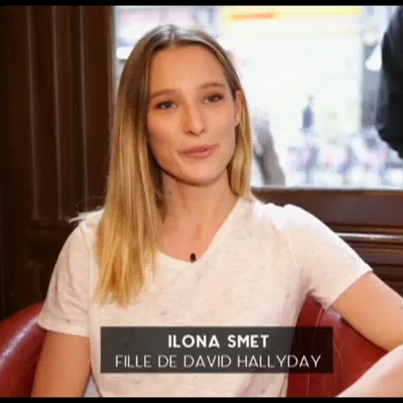 Ilona Smet évoquant son père David Hallyday dans l'émission "C à vous", diffusée le 25 novembre 2016