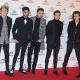 Le groupe One Direction (Niall Horan, Zayn Malik, Liam Payne, Louis Tomlinson, Harry Styles) lors de la Soirée des "BBC Music Awards" à Londres, le 11 décembre 2014.