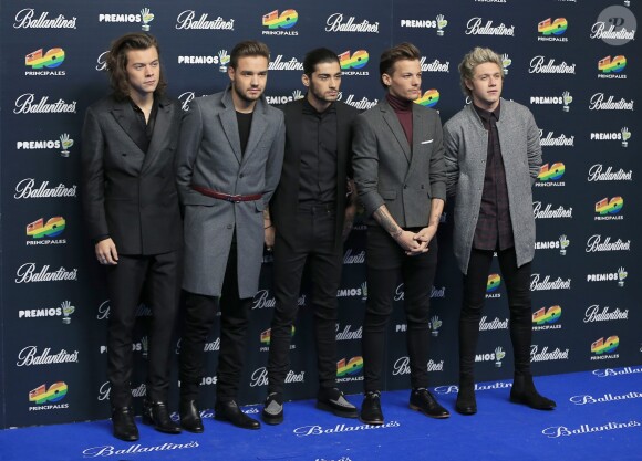 Le groupe One Direction à la soirée 40 Principales Music Awards à Madrid le 12 décembre 2014