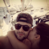 Bastien et Mélanie de "Secret Story 10" en vacances en amoureux en Guadeloupe, le 1er décembre 2016.