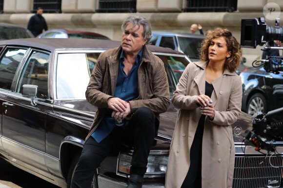 Jennifer Lopez et Ray Liotta sur le tournage de 'Shades Of Blue' à New York, le 5 octobre 2016