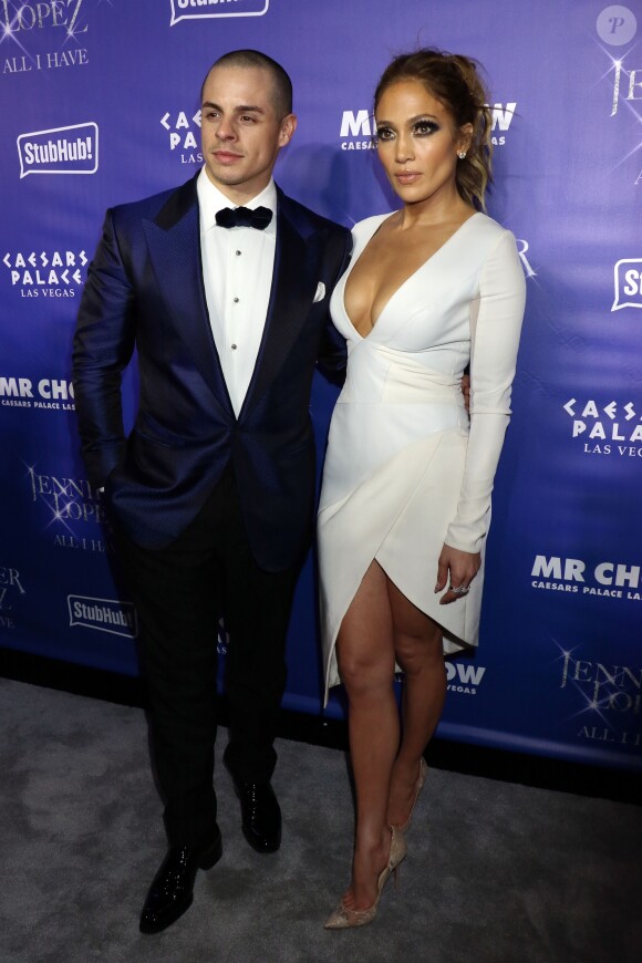 Casper Smart et sa compagne Jennifer Lopez lors de l'after party "Jennifer Lopez : All I have" et de l'inauguration du restaurant Mr Chow à Las Vegas, le 20 janvier 2016. © CPA/Bestimage