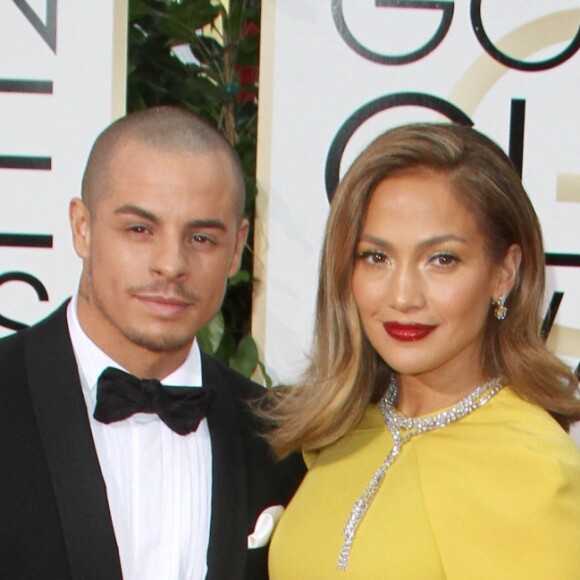 Jennifer Lopez et son compagnon Gasper Smart à La 73ème cérémonie annuelle des Golden Globe Awards à Beverly Hills, le 10 janvier 2016