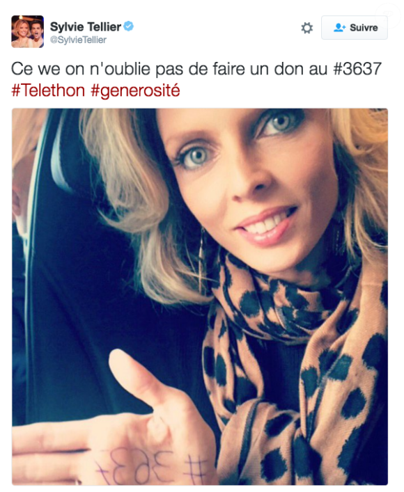 Sylvie Tellier, son appel aux dons pour le Téléthon moqué le 3 décembre 2016...