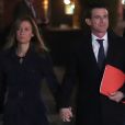 Le premier ministre Manuel Valls et sa femme Anne Gravoin arrivent à l'Hôtel de Ville d'Evry, le 5 décembre 2016 où le premier ministre va faire une déclaration concernant sa candidature à la primaire de la gauche pour les élections présidentielles. © Cyril Moreau/Bestimage