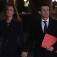 Le premier ministre Manuel Valls et sa femme Anne Gravoin arrivent à l'Hôtel de Ville d'Evry, le 5 décembre 2016 où le premier ministre va faire une déclaration concernant sa candidature à la primaire de la gauche pour les élections présidentielles. © Cyril Moreau/Bestimage