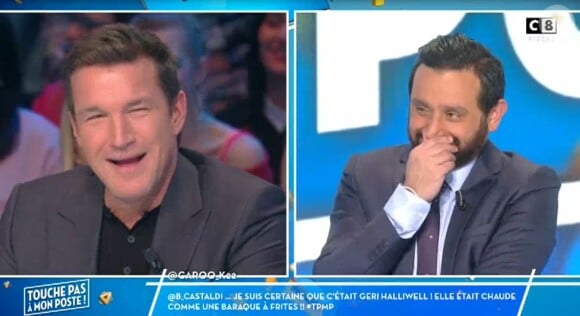 Benjamin Castaldi et Cyril Hanouna dans "TPMP", lundi 5 décembre 2016, sur C8