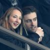 Audrey Lamy et son compagnon Thomas Sabatier - People au match de Ligue des Champions Psg - Ludogorets au Parc des Princes à Paris le 6 décembre 2016. Tenu en échec par Ludogorets (2-2), le PSG laisse la première place ... © Cyril Moreau/Bestimage