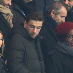 Claudia Tagbo, Audrey Lamy et son compagnon Thomas Sabatier - People au match de Ligue des Champions Psg - Ludogorets au Parc des Princes à Paris le 6 décembre 2016. Tenu en échec par Ludogorets (2-2), le PSG laisse la première place ... © Cyril Moreau/Bestimage
