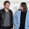 Marion Cotillard enceinte et son compagnon Guillaume Canet - Avant première du documentaire "Before the flood" au théâtre du Chatelet à Paris le 17 octobre 2016. © Cyril Moreau/Bestimage