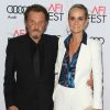 Mariés depuis 1996 : Johnny Hallyday et sa femme Laeticia Hallyday à la première de "Rules Don't Apply" à Los Angeles, le 10 novembre 2016.